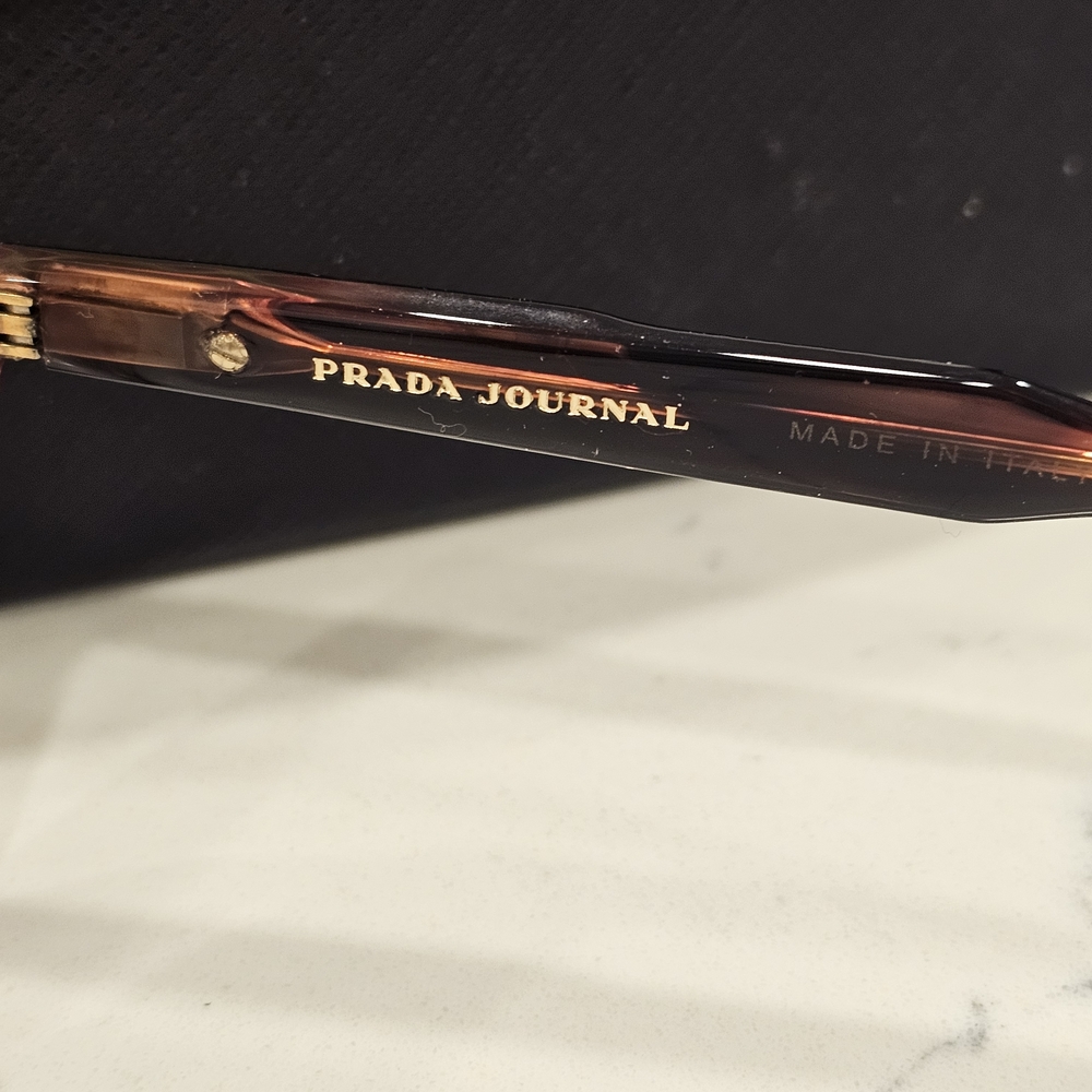 Prada Journal Tortoise Glasses with Case - Picture 4 of 6